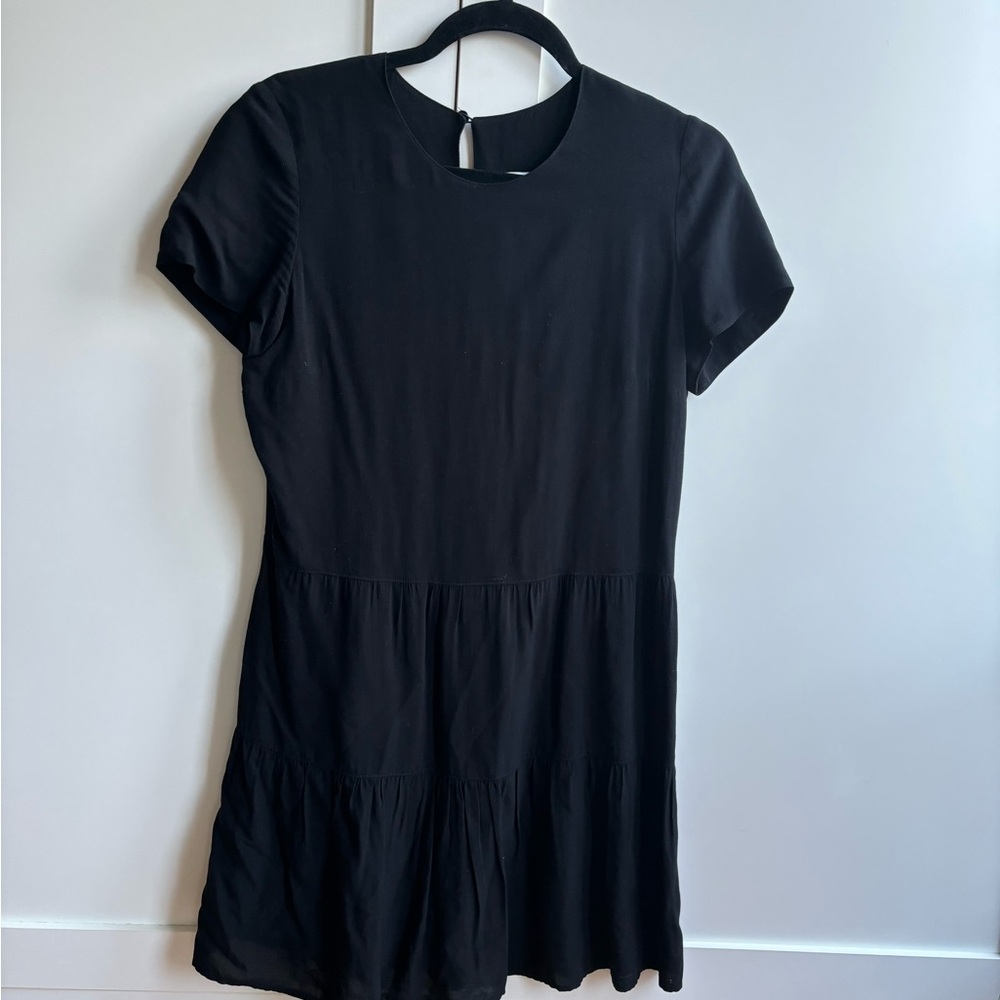 Cute Tiered Black Dress